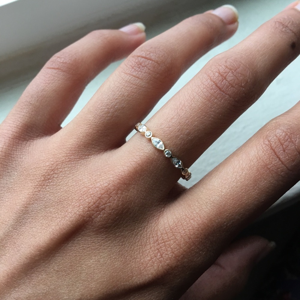14k gold eternity ring
